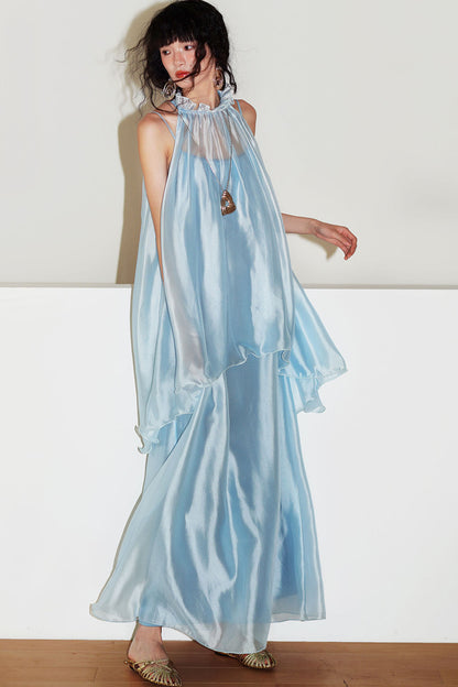 Pearlescent Gauze Dress Set
