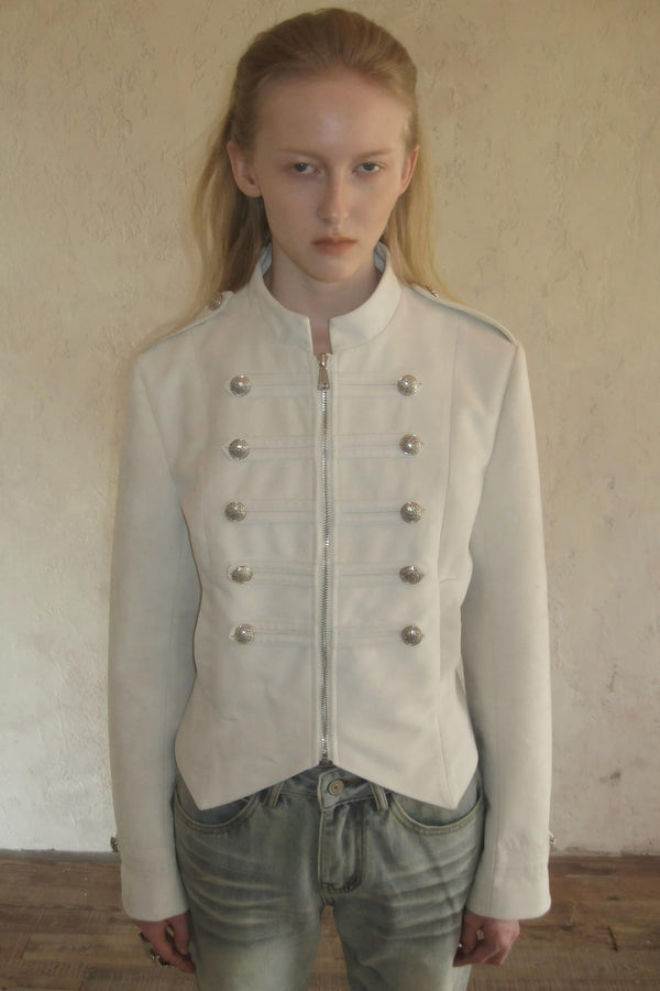 Napoleon Metal Button Suede Jacket