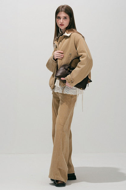 Detachable Hood Parka Jacket