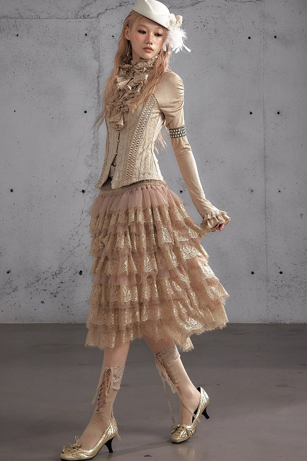A-Line Tiered Cake Skirt