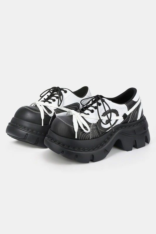 Chunky Platform Lace-Up Shoes