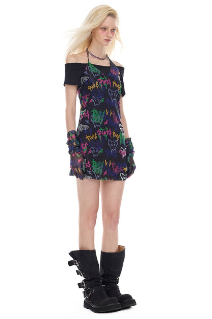 Graffiti Print Dress