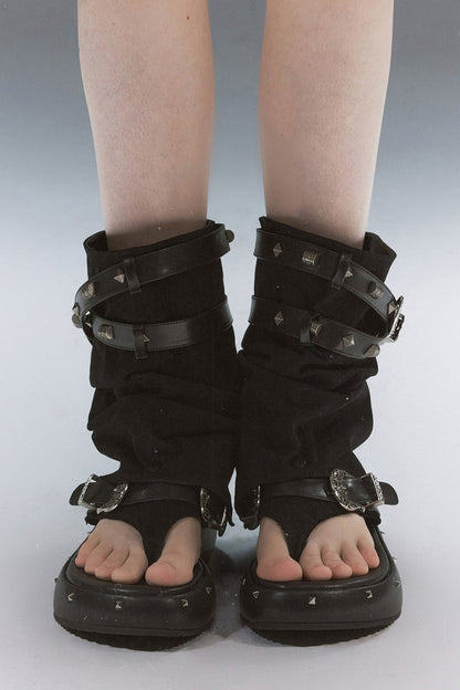 Decadent Punk Rivet Sandals