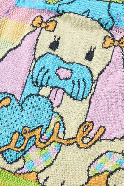 Ensemble en maille ajourée Puppy