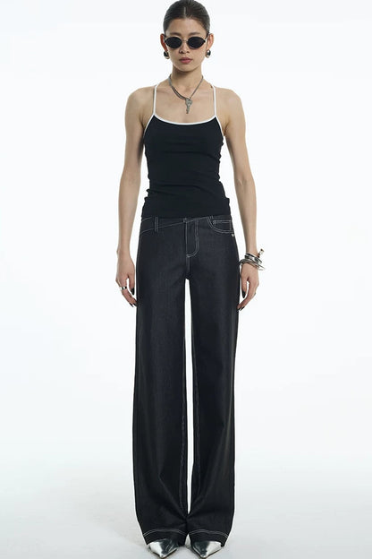 Camisole a goccia con schiena incrociata