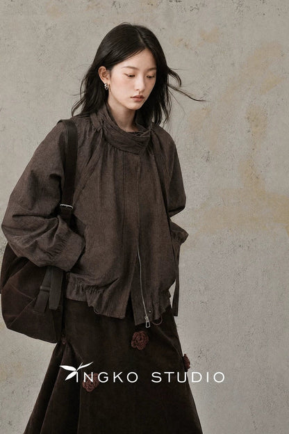 Relaxed Drawstring Jacket