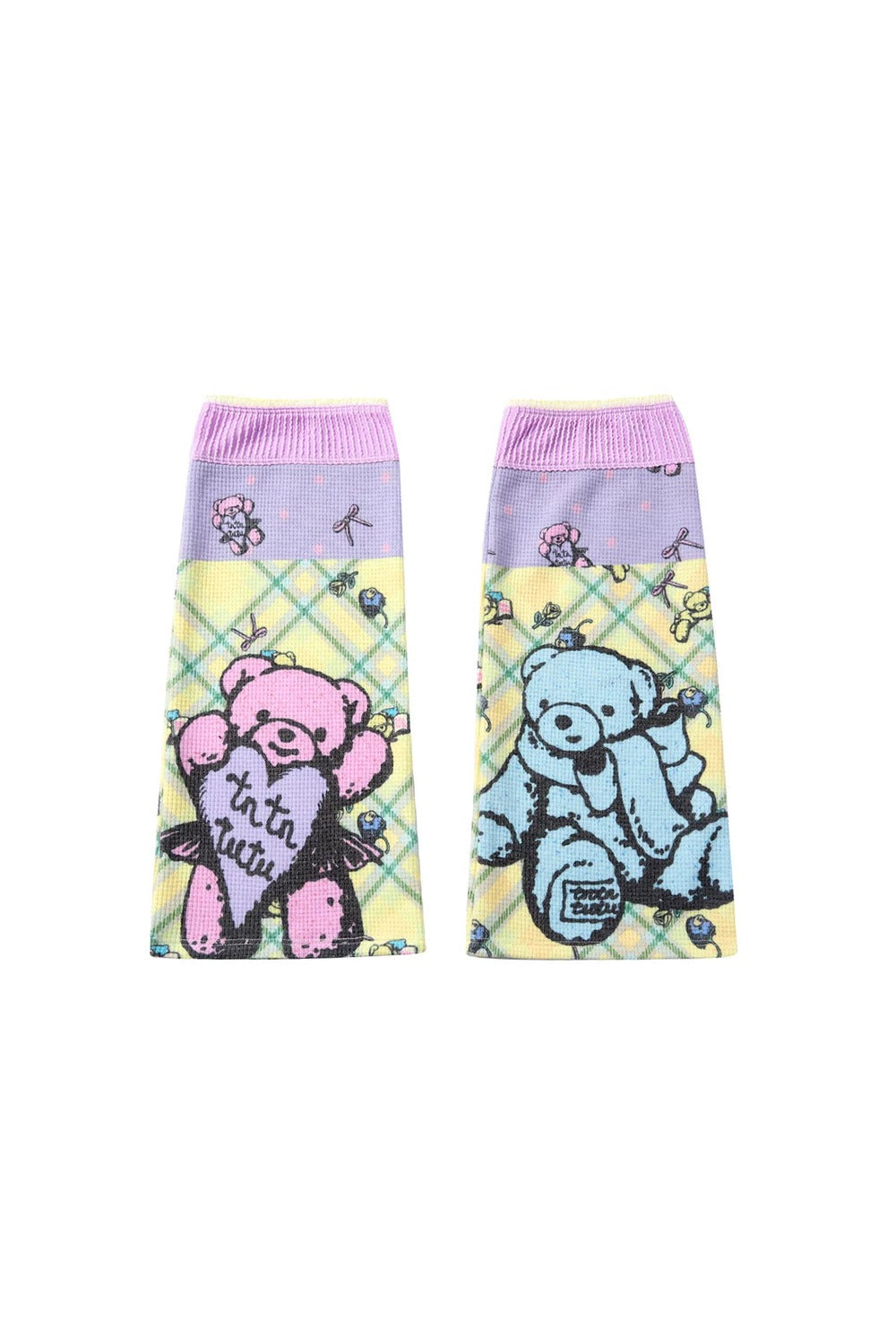 Bear Print Lace Socks