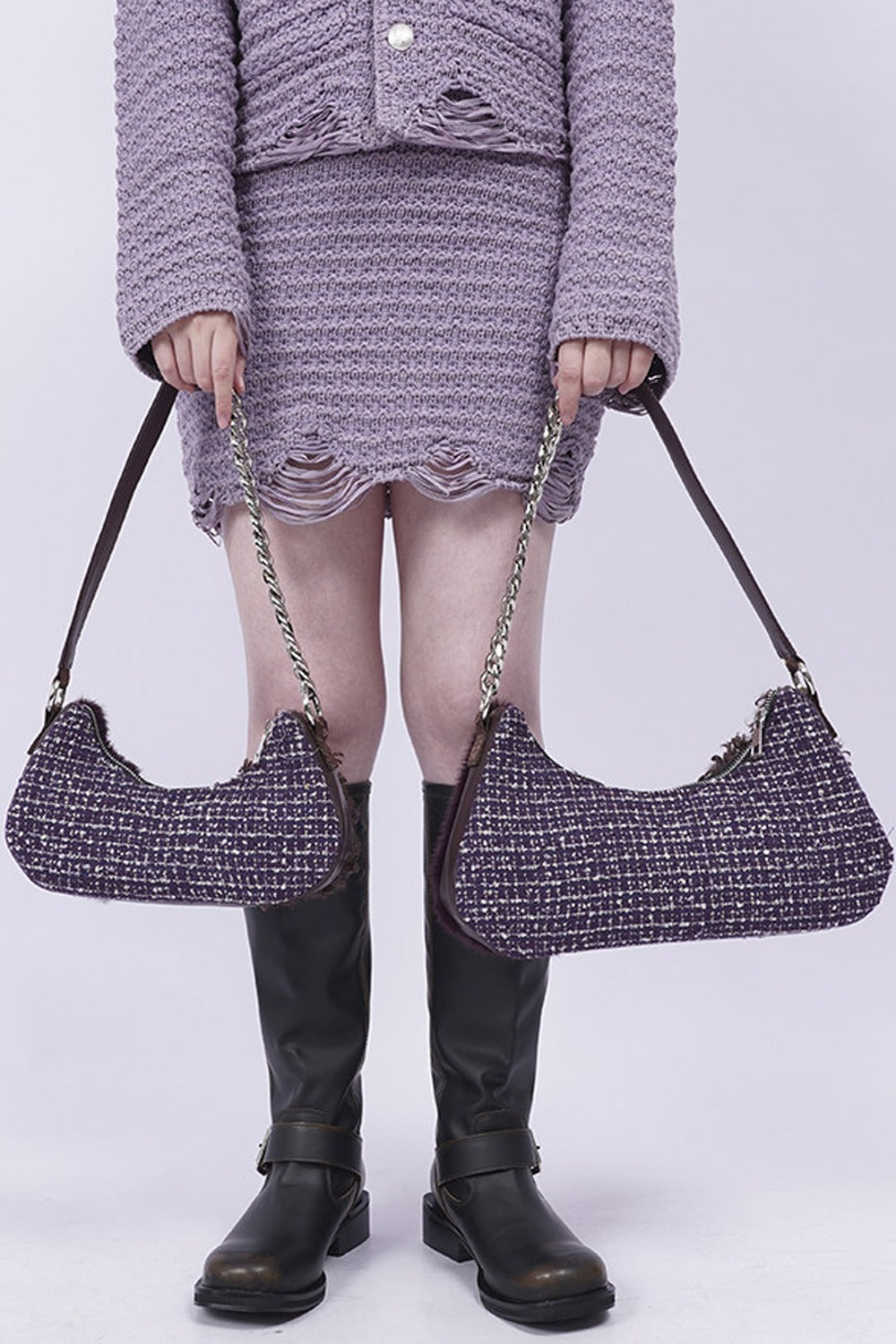 Y2K Color-Block Crossbody Bag
