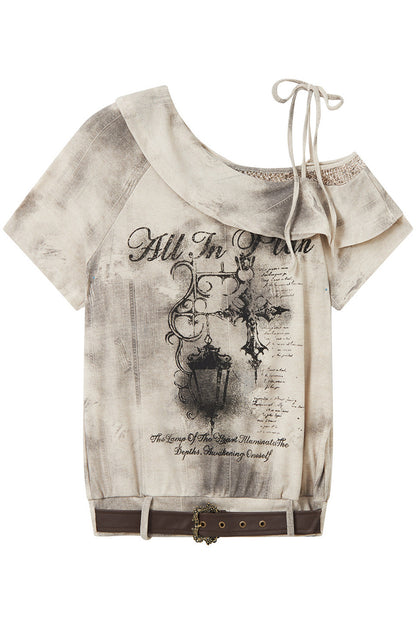 Asymmetrical Off-Shoulder Top