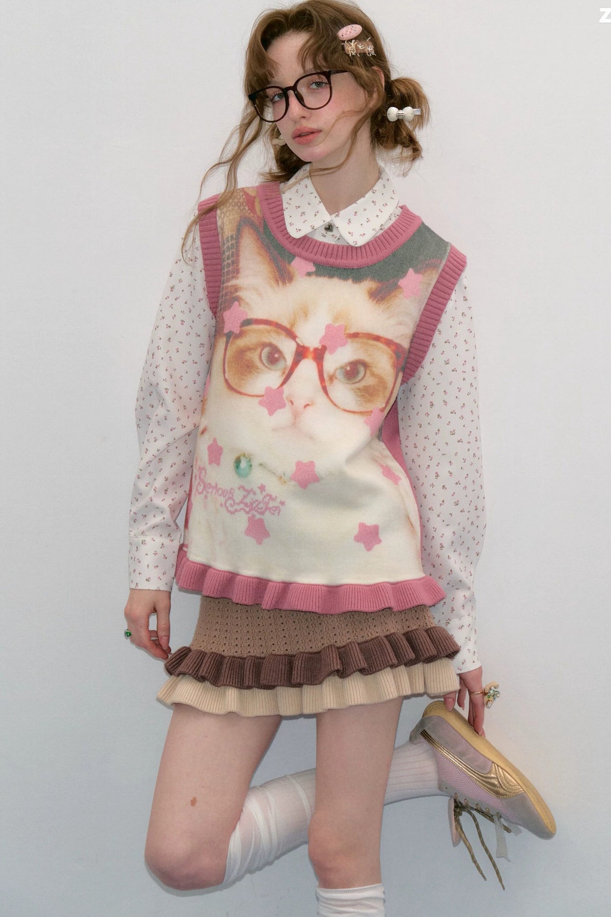 Star Polka Dot Cat Vest