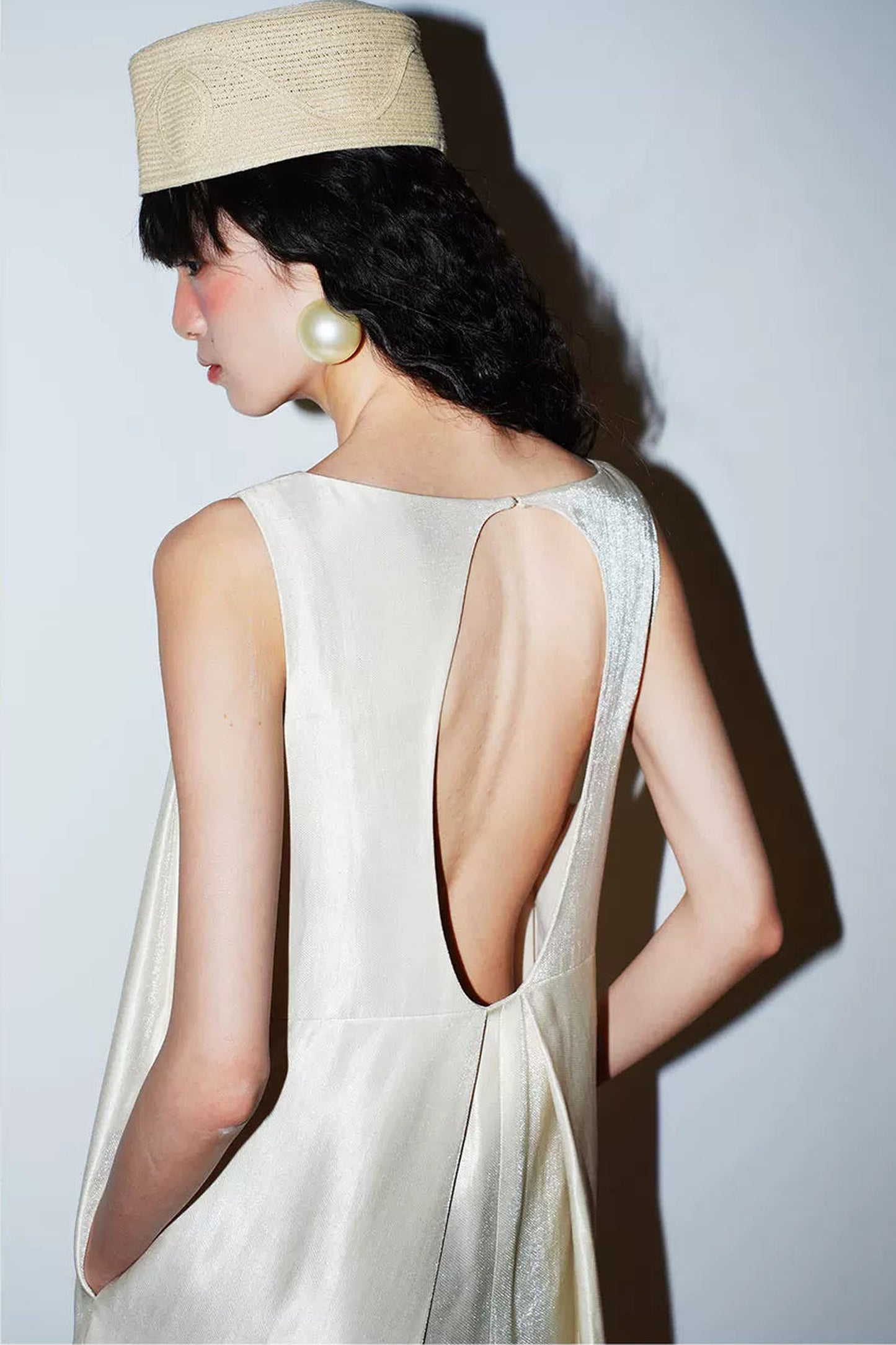 Studded Backless Tank Dress