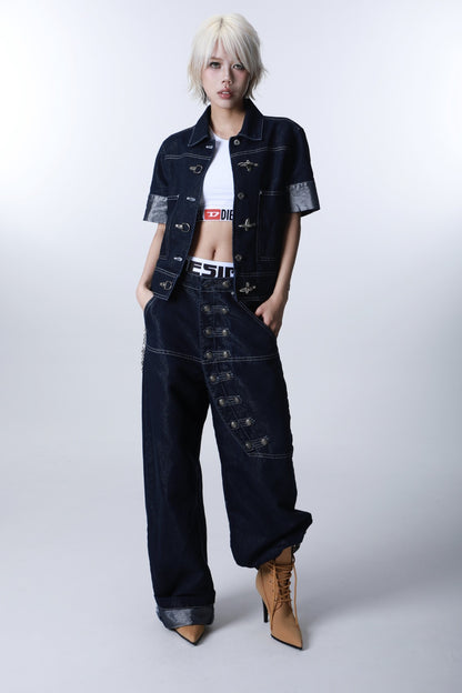 Short Sleeve Denim Jacket