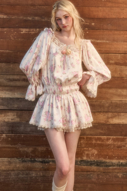 Handmade 3D Flower Brooch Pendant