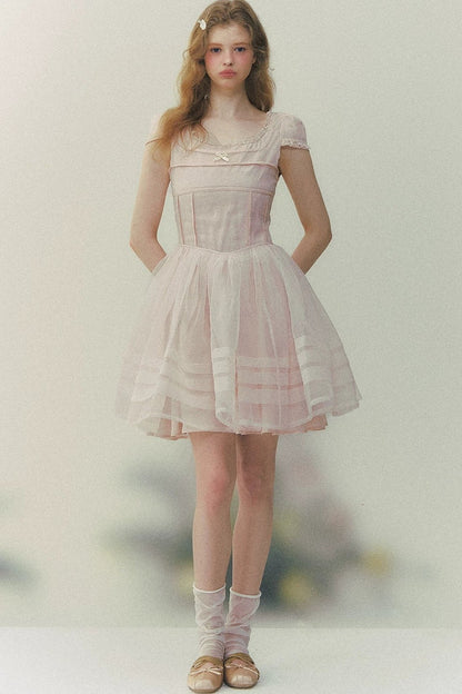 Abito a Maniche Puff Ballet Dreamland