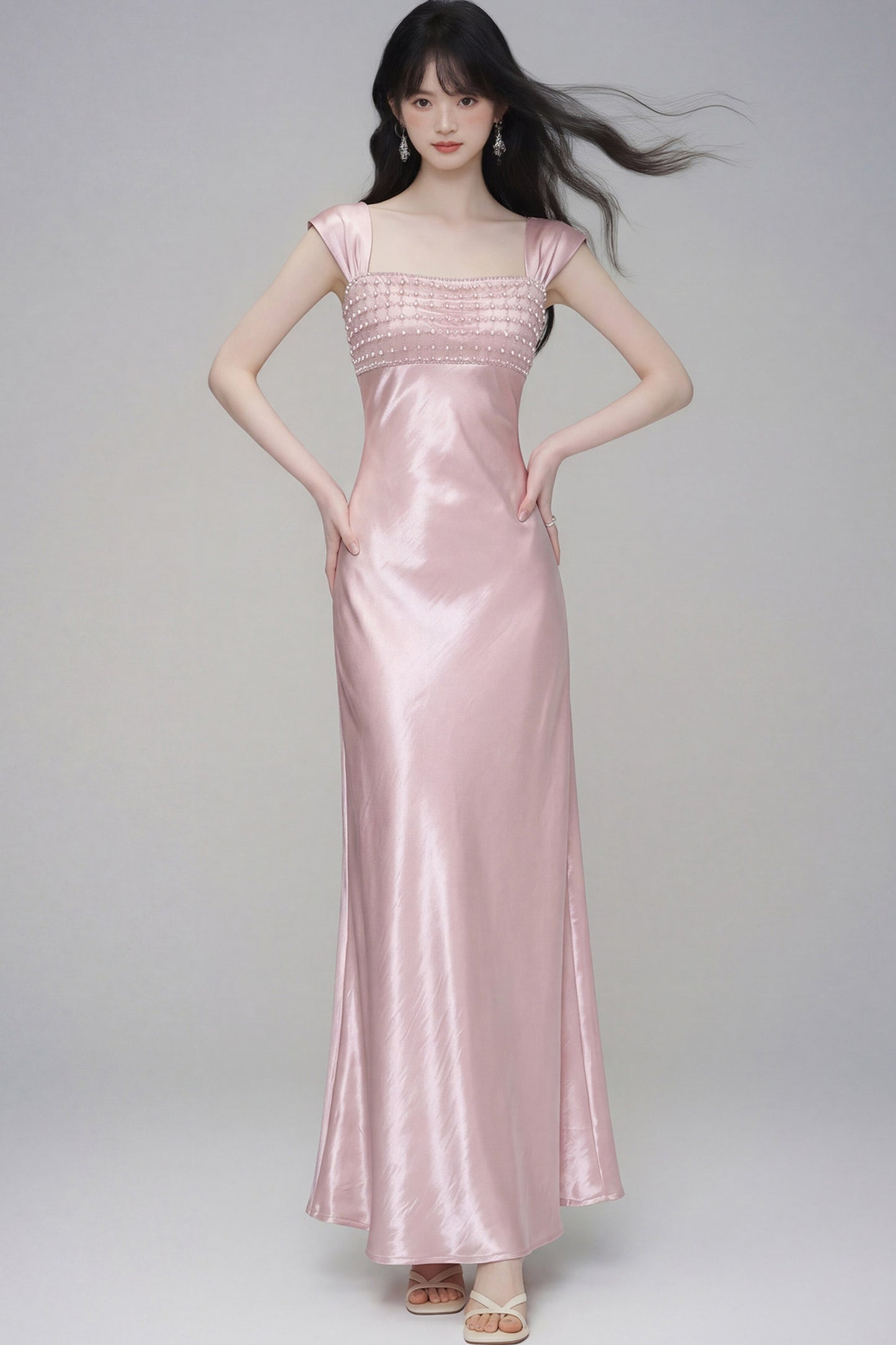Moonlight Satin Evening Dress