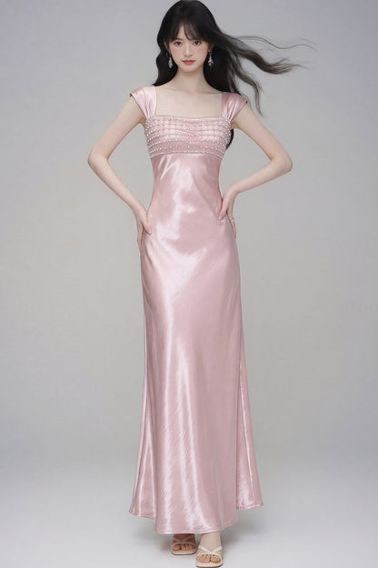 Moonlight Satin Evening Dress
