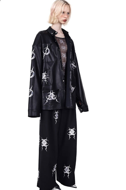 Embroidered Loose Pants