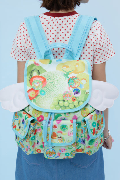 Hawaii Dream Fruit Print Backpack