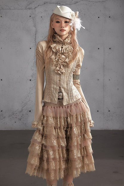 A-Line Tiered Cake Skirt