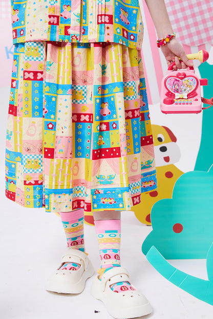 Colorful Printed Showa Skirt