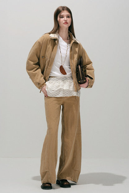 Detachable Hood Parka Jacket