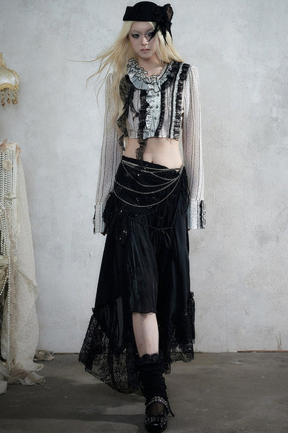 Baroque Lace Wool Beret
