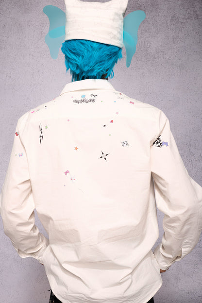Camicia con stampa graffiti