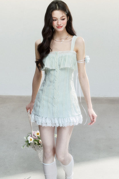 White Tea Embroidered Dress