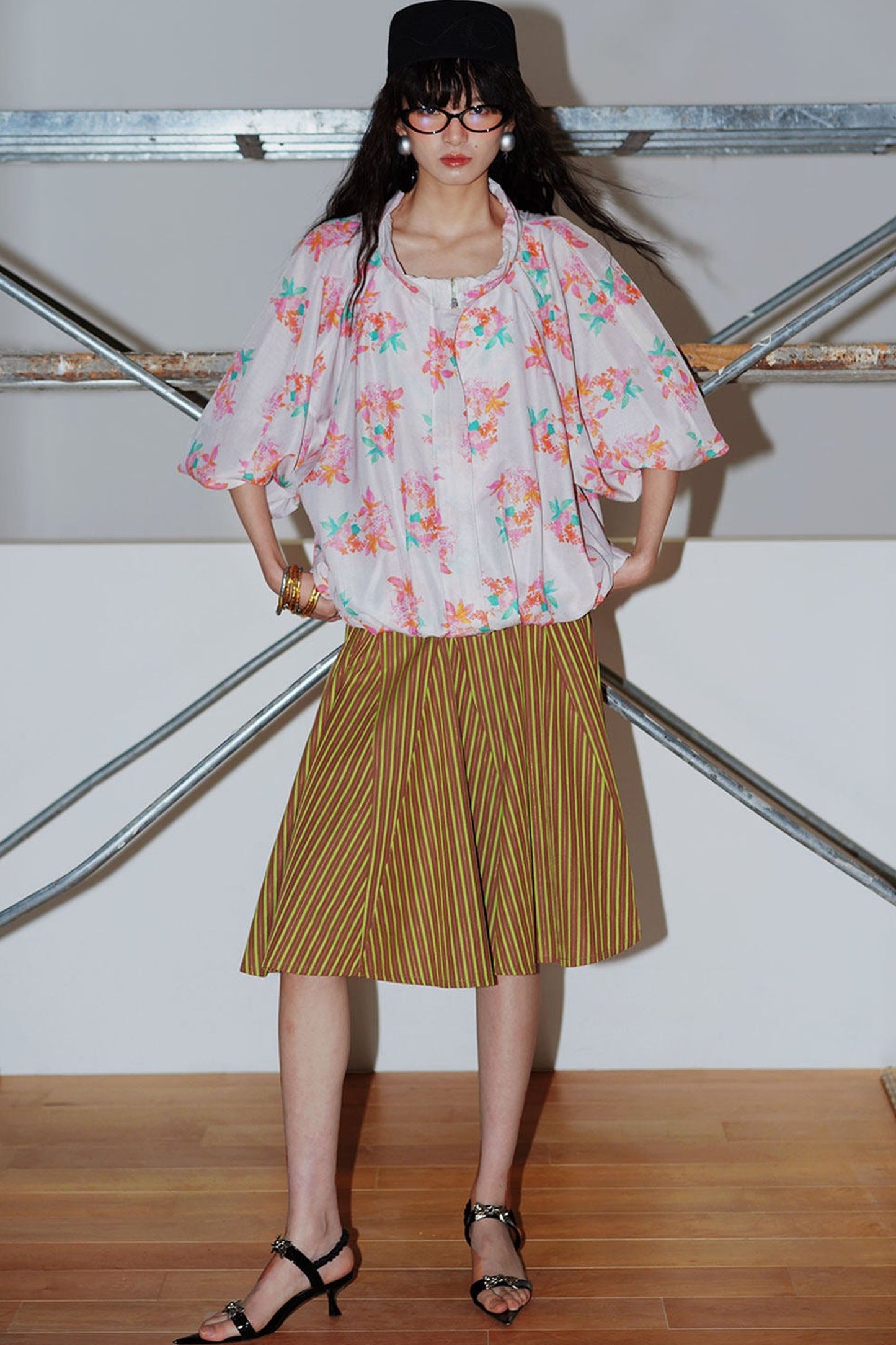 Semi-Sheer Printed Sun Top