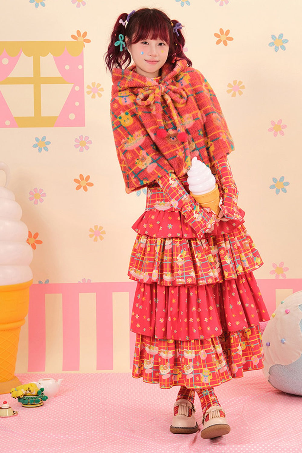 Showa Dessert Two-Tone Cake Skirt