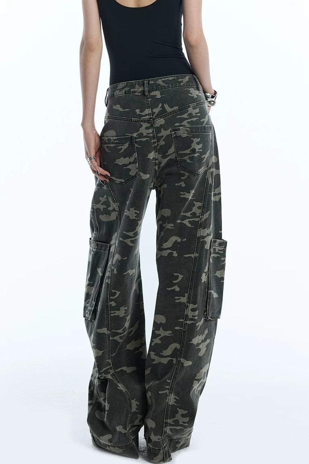 Pantaloni cargo scimitarra mimetici