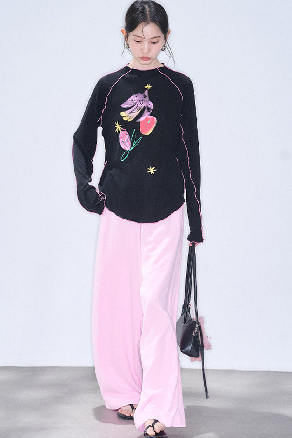 Linen Blend Air Wide-Leg Trousers