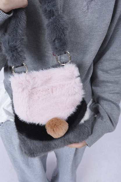 Wild Furry Color-Block Bag