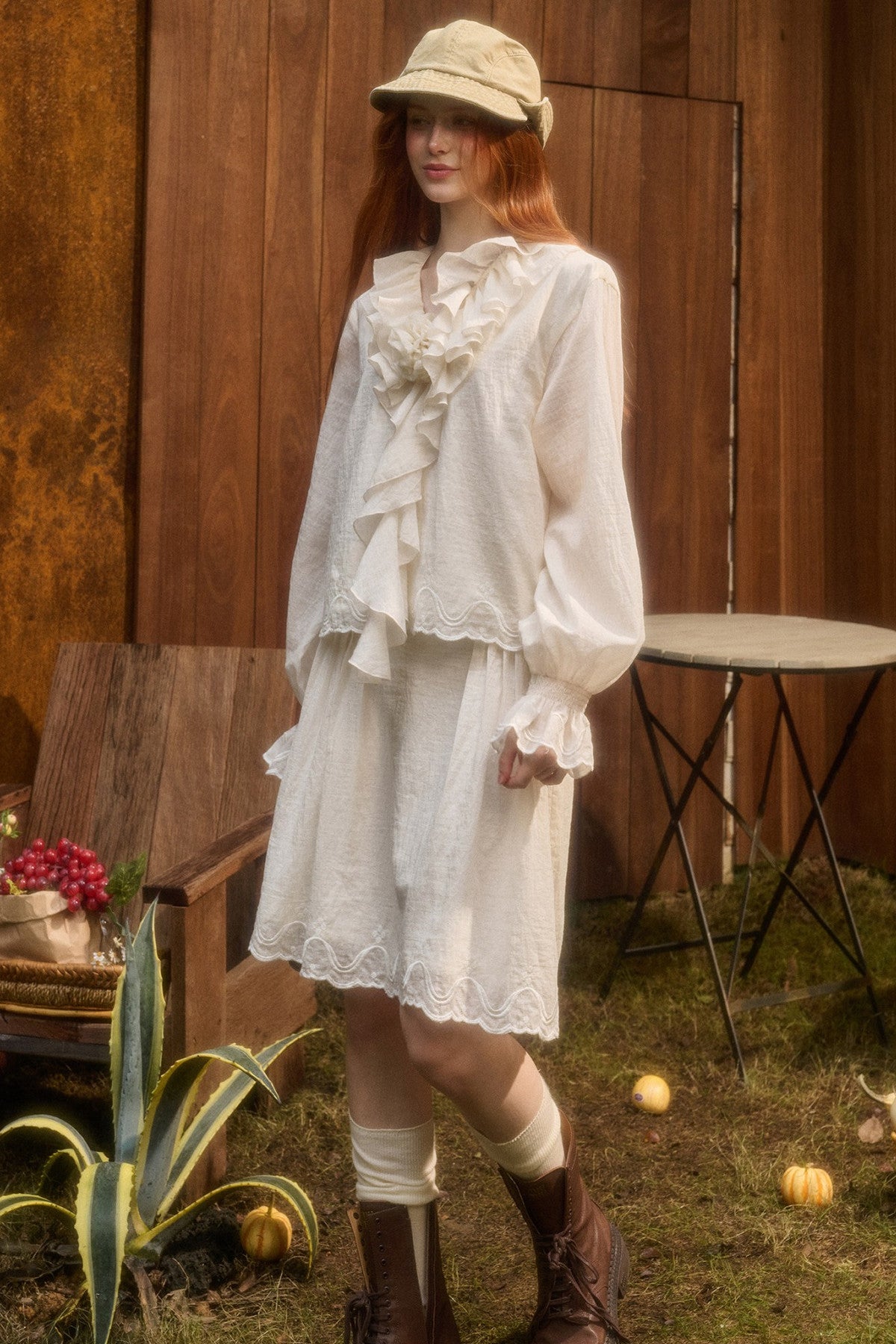 Tencel Cotton Lace Embroidery Set-Up