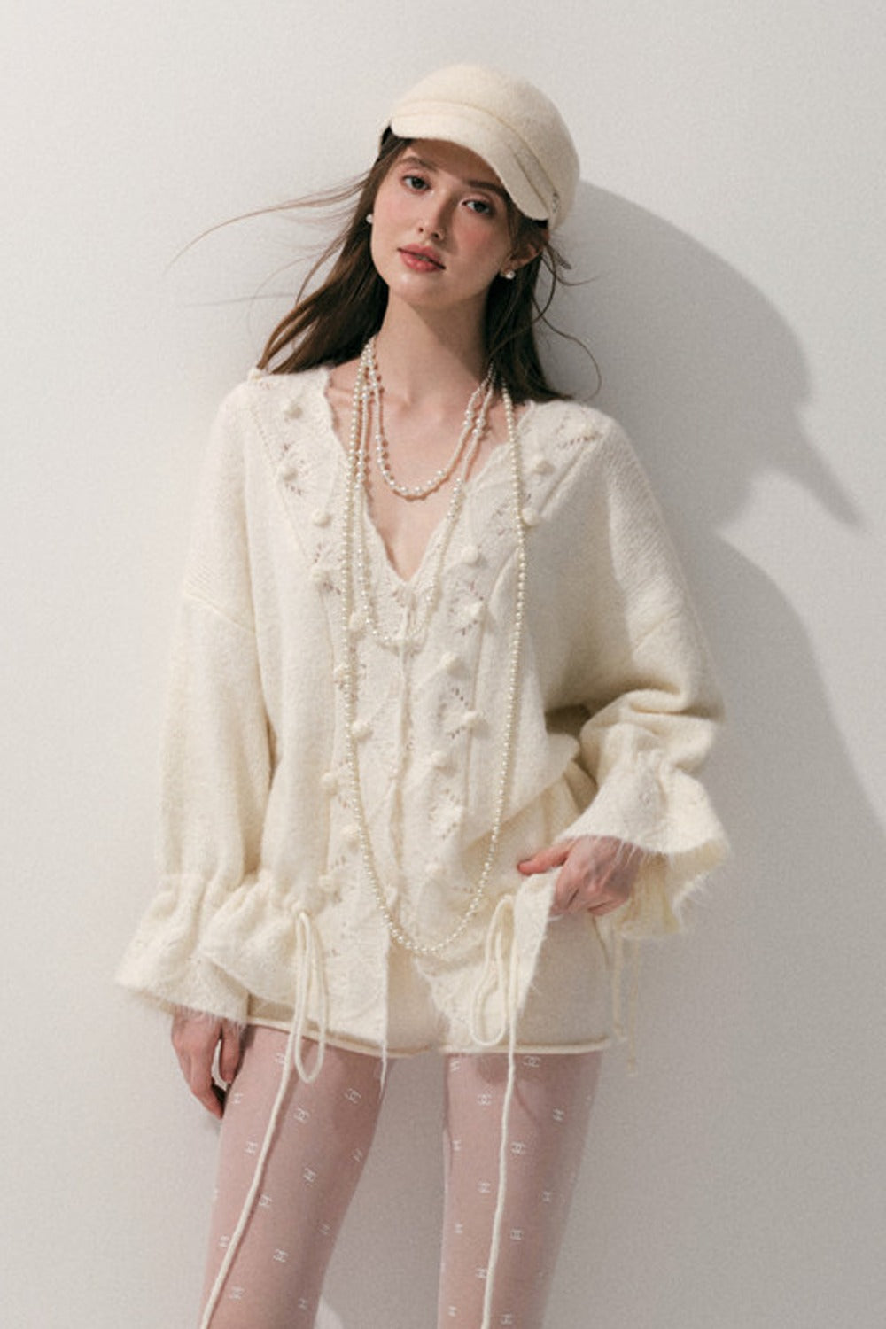 Loose Crochet Knit Shorts
