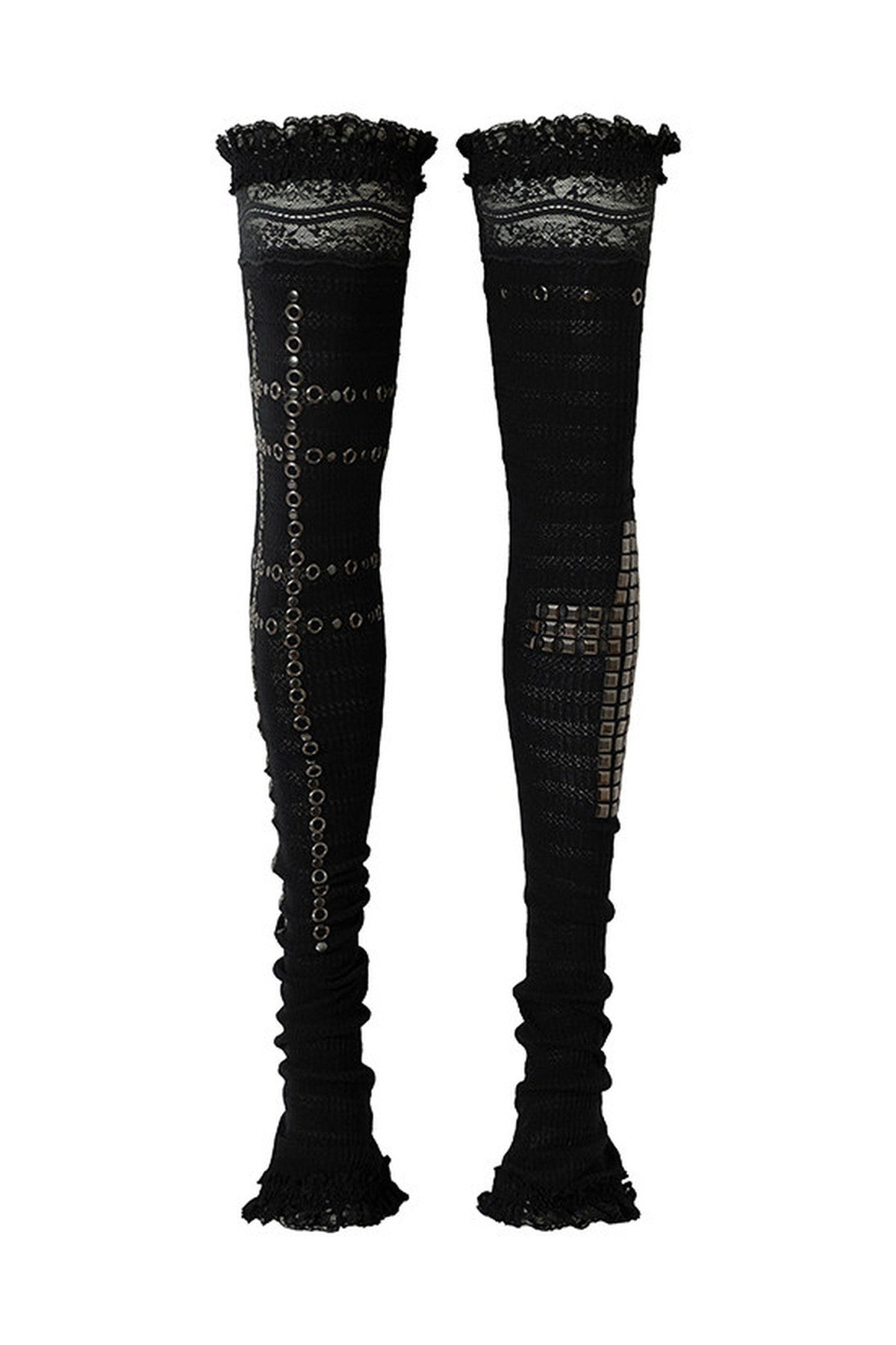 Stretchy Stacked Lace Leg Warmers