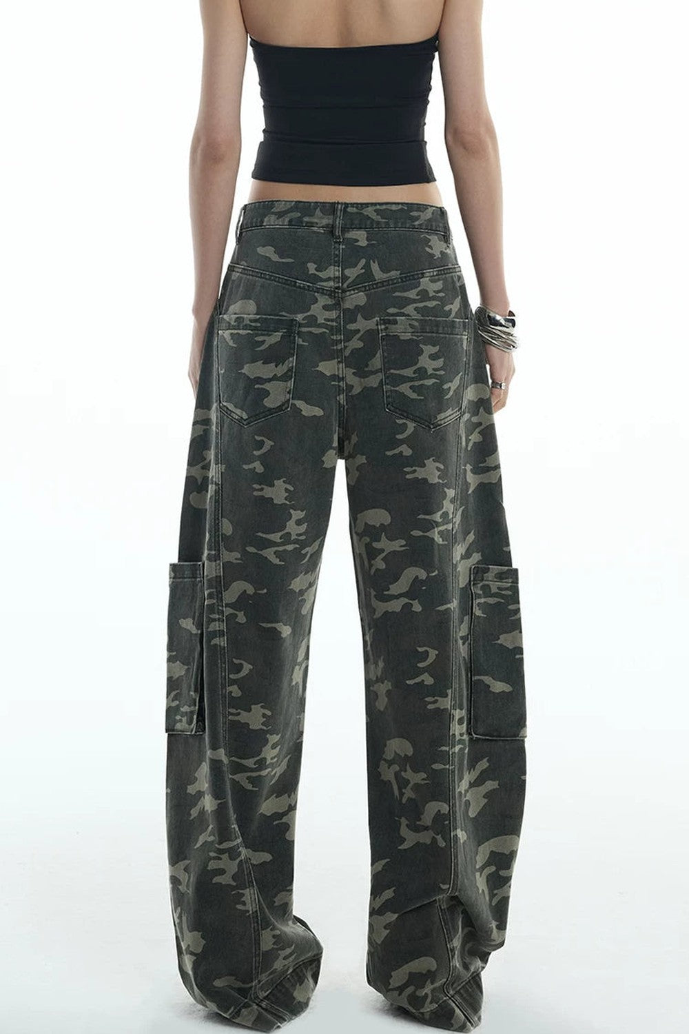 Pantaloni cargo scimitarra mimetici