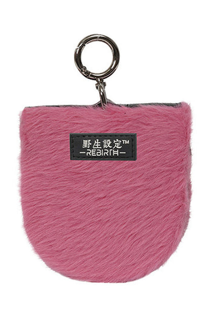 Portamonete in peluche a blocchi di colore