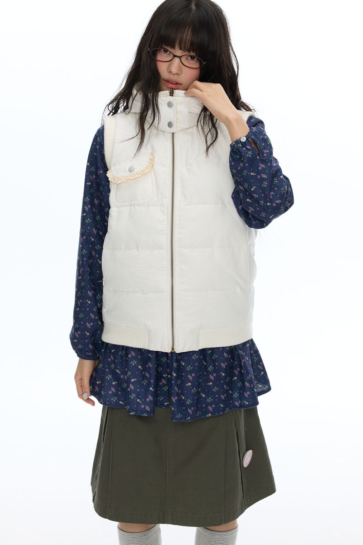 Reversible Cotton Padded Gilet