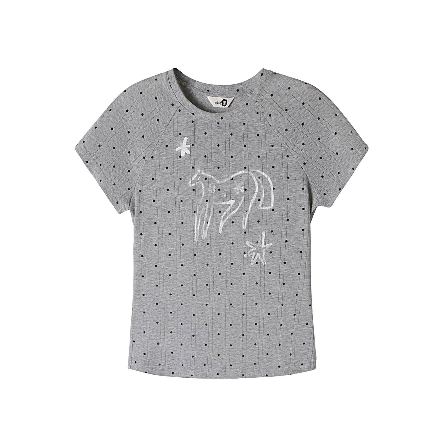 Starburst Polka Dot Raglan T-Shirt