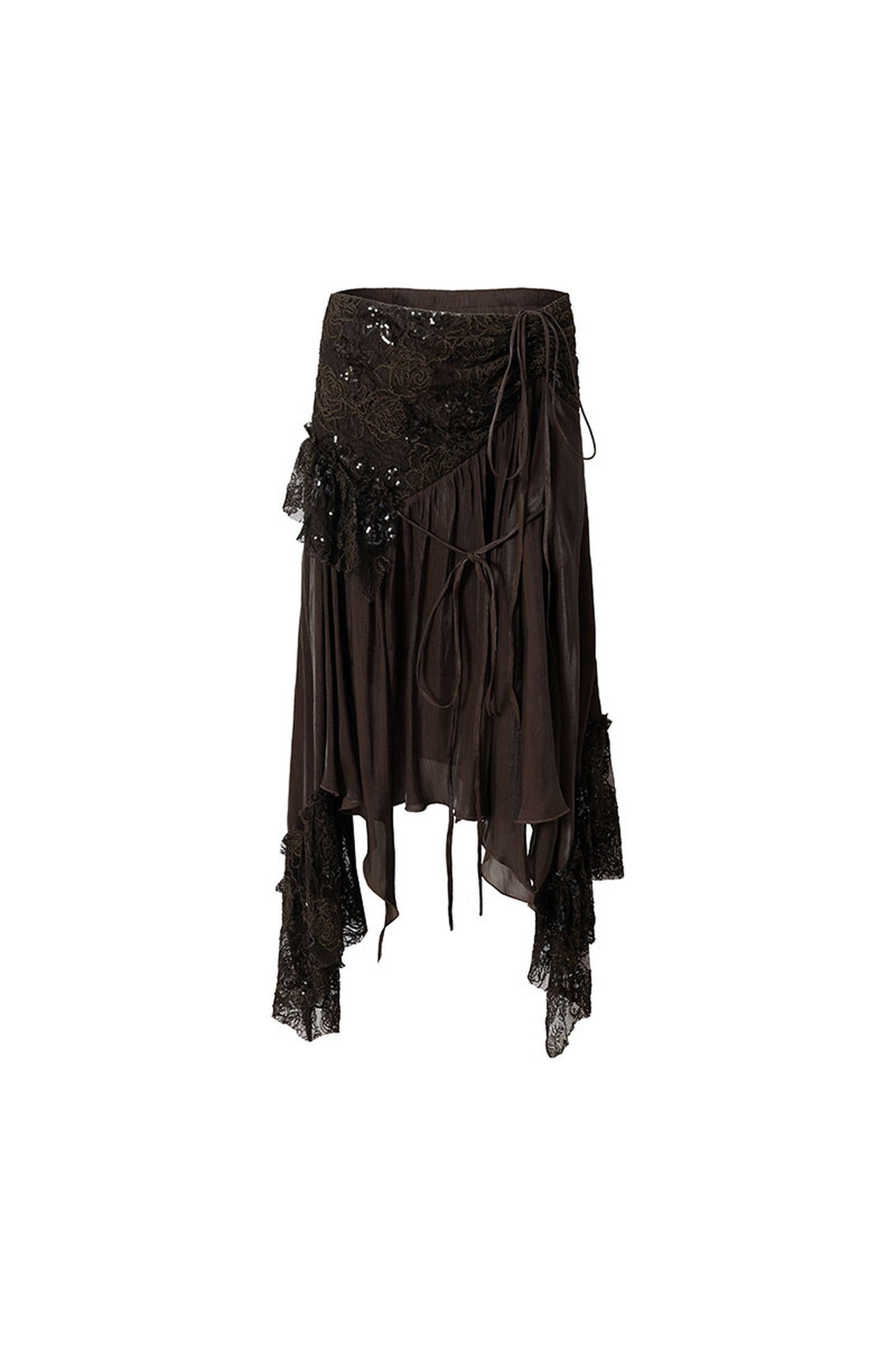 Romantic Lace Chiffon Skirt