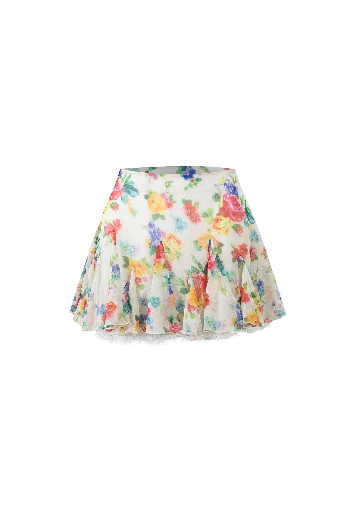 Printed Wool Knit Cardigan and Skirt Set-Up