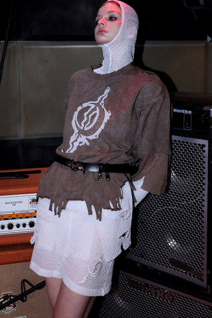 3-Layer Distressed T-Shirt
