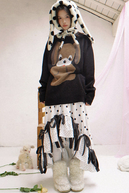 Maglione da fiaba con cucciolo