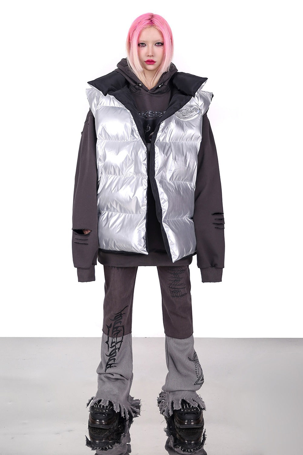 Reversible Y2K Cotton Vest