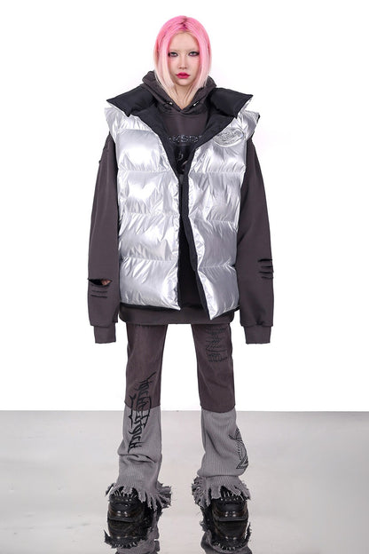 Reversible Y2K Cotton Vest