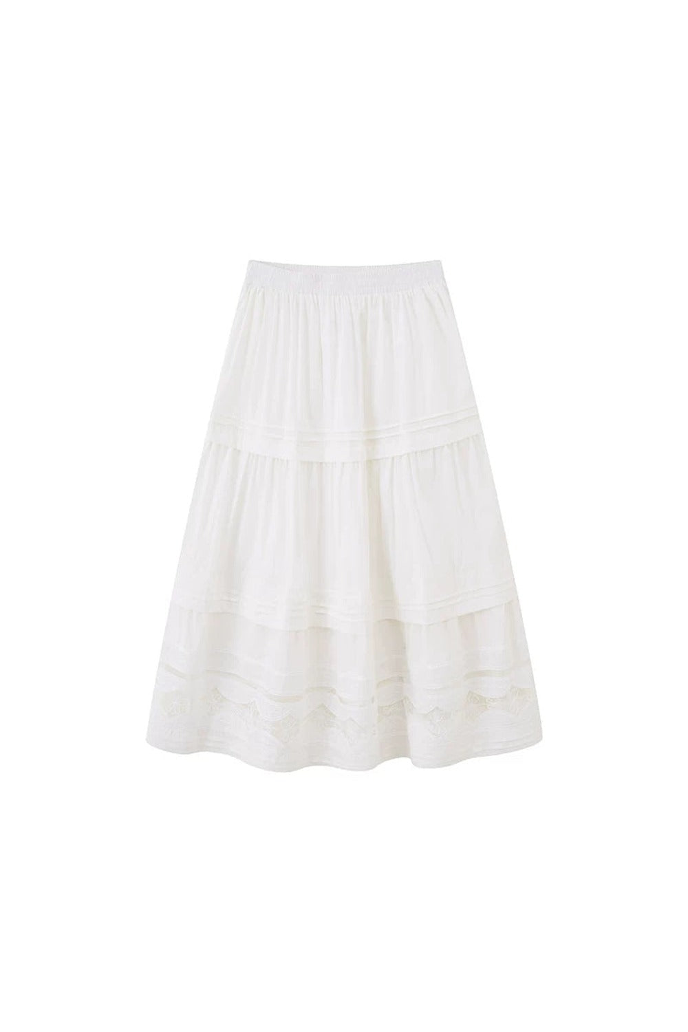 Hollow Lace A-Line Skirt