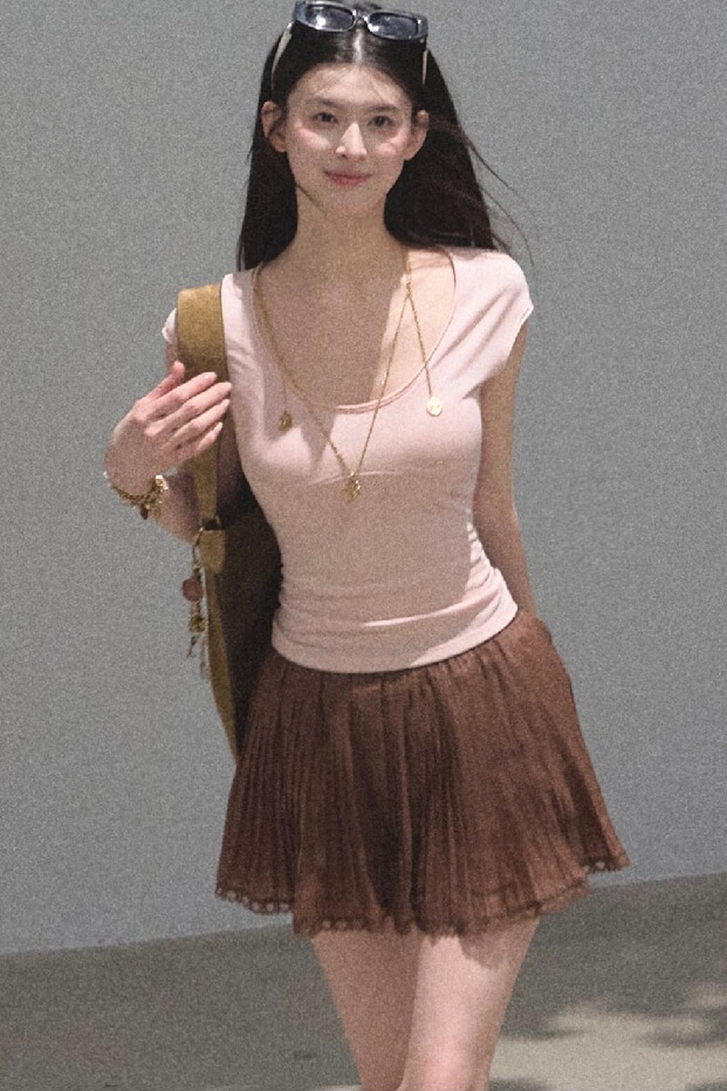 Longing Chiffon Pleated Skirt