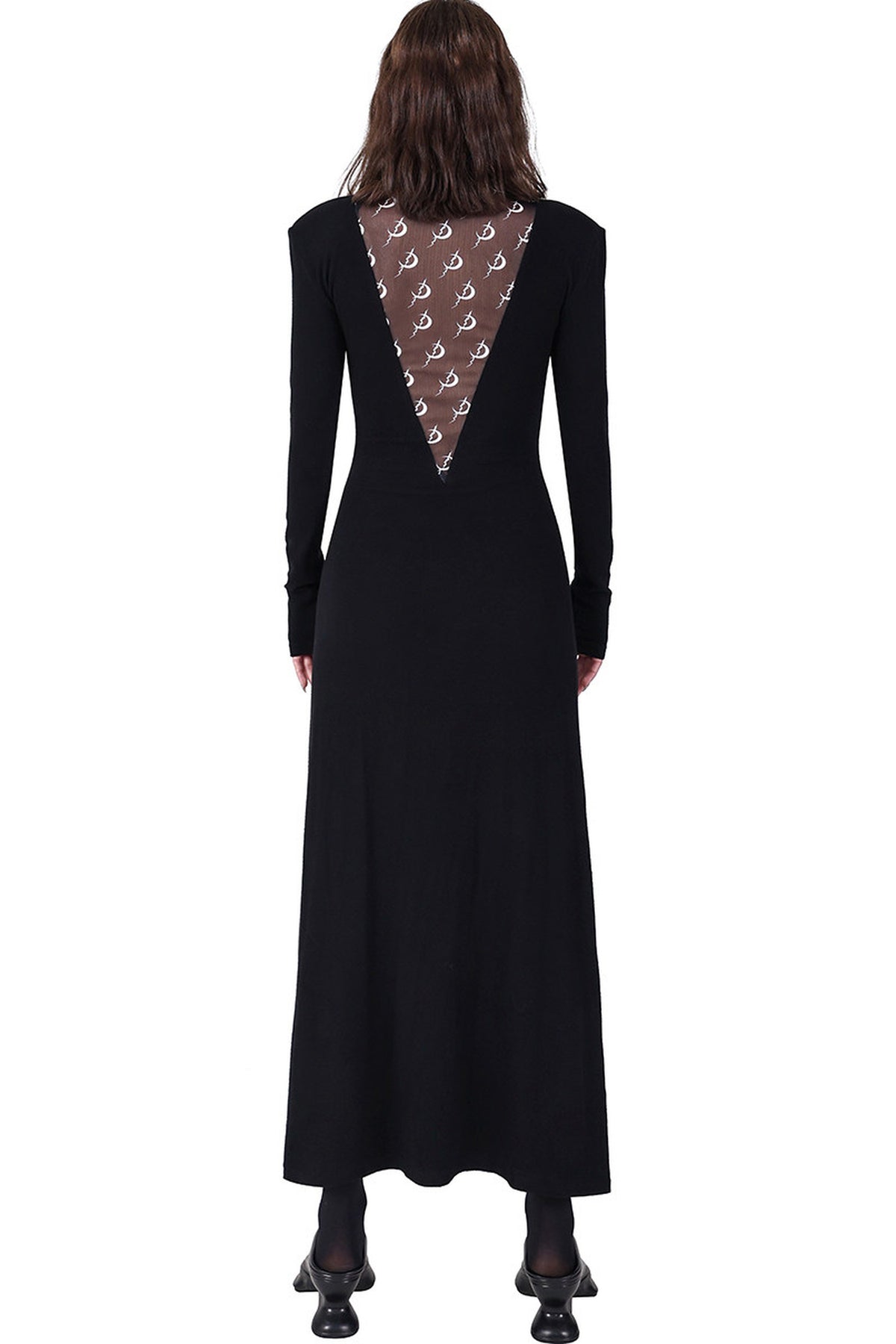 Mesh High Neck Dress