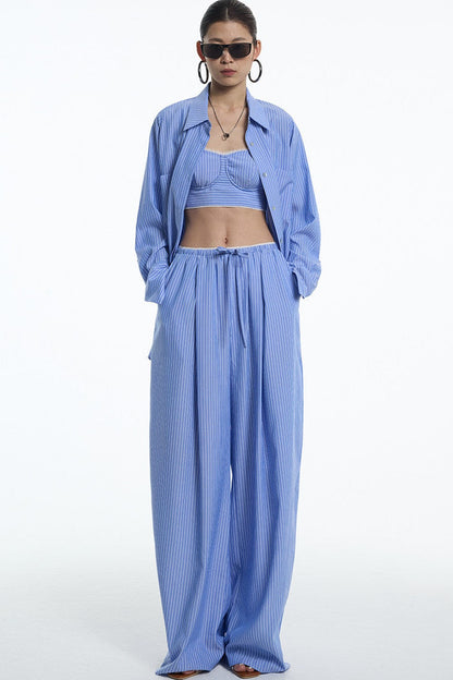Nautical Striped Lace Pants